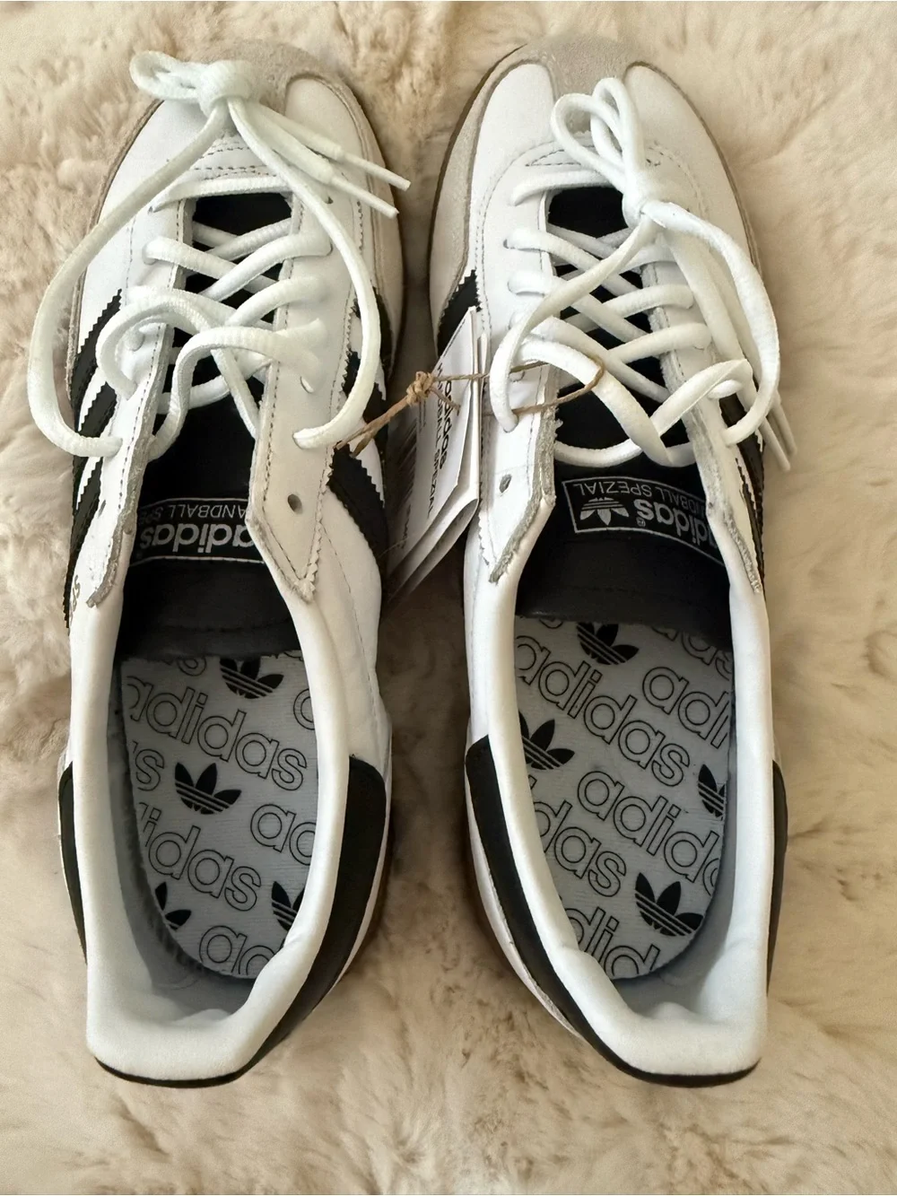 Adidas Handball Spezial Sneakers Cloud White/Black - Men’s 8.5/Women’s 9.5